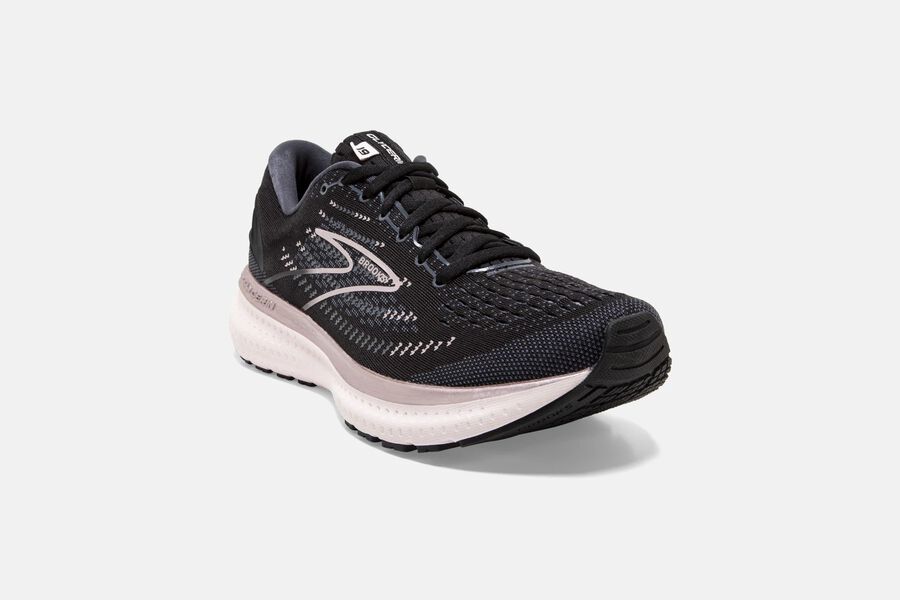 Glycerin 19 Road Brooks Running Shoes NZ Womens - Black/Pink - CLODFN-639